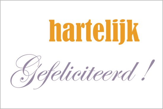 Gefeliciteerd